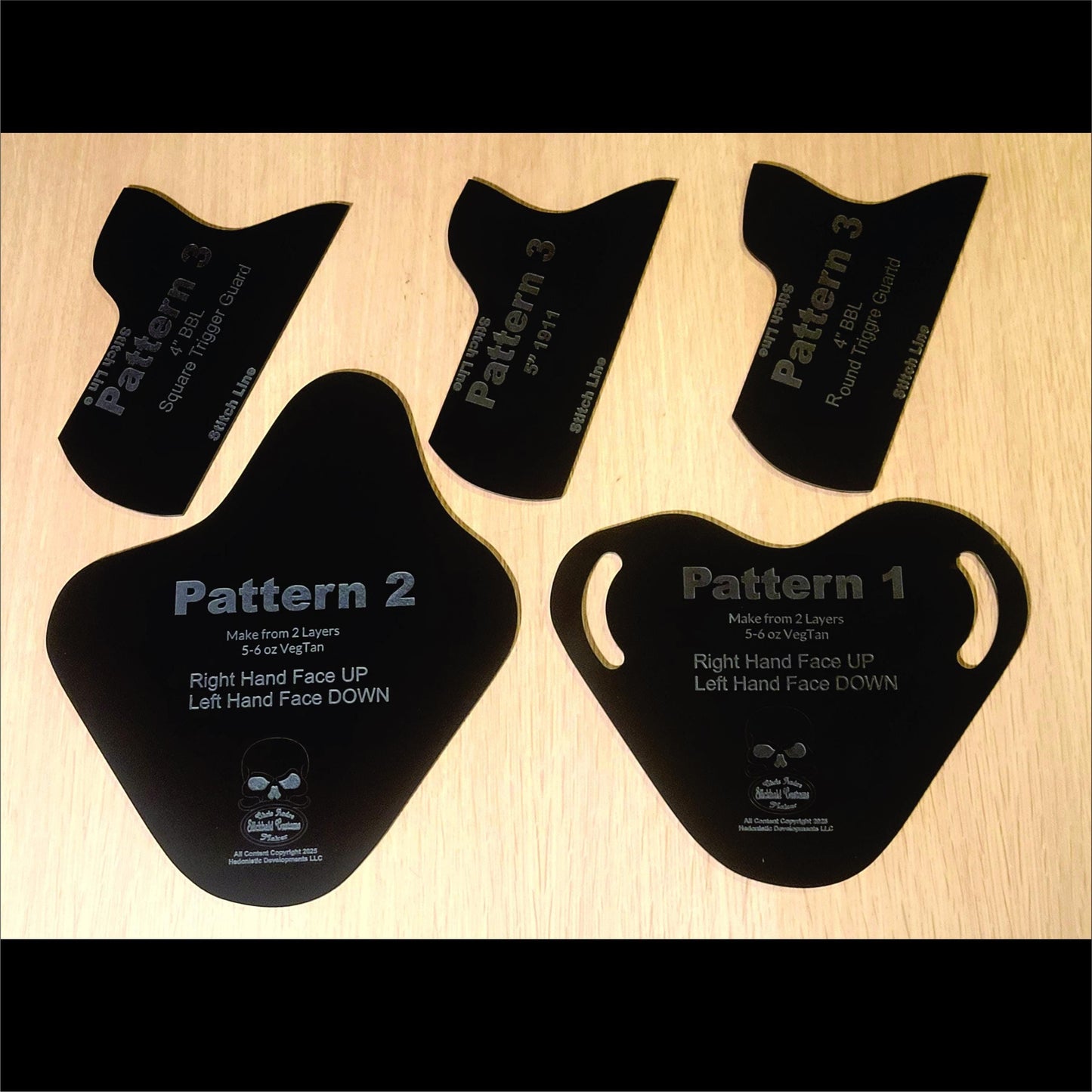 Pancake Concealment Template Cutting Guide Leather Working Pattern Design Craft Tool Professional Grade Stitch Pattern Kidney Carry Holster
