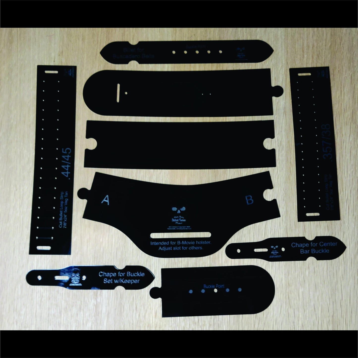 Buscadero Gun Belt Template Making Guide Pattern Design Leather Craft Supply Kit Measurement Guide Cutting Tool Western Cowboy