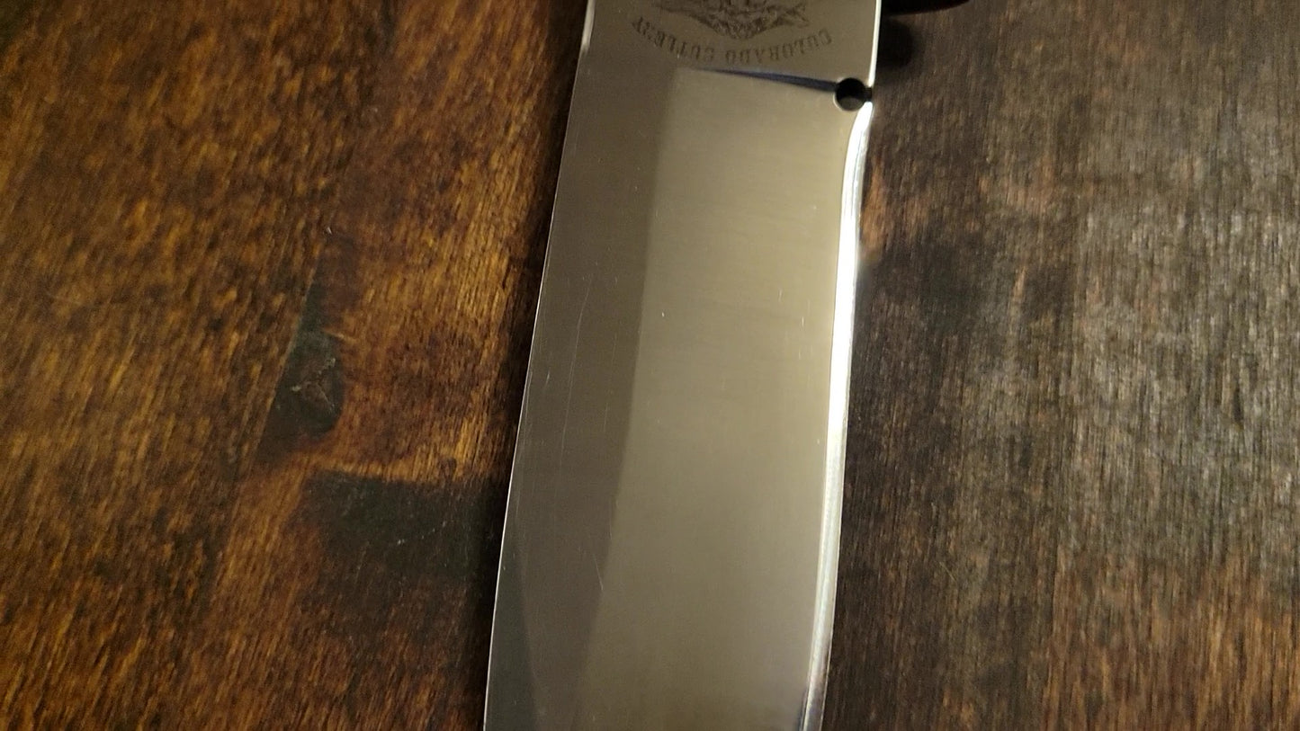 π¦ Colorado Cutlery Antler Handle Knife with Handmade Sheath by Slickbald β Wild Elegance Meets Western Craftsmanship