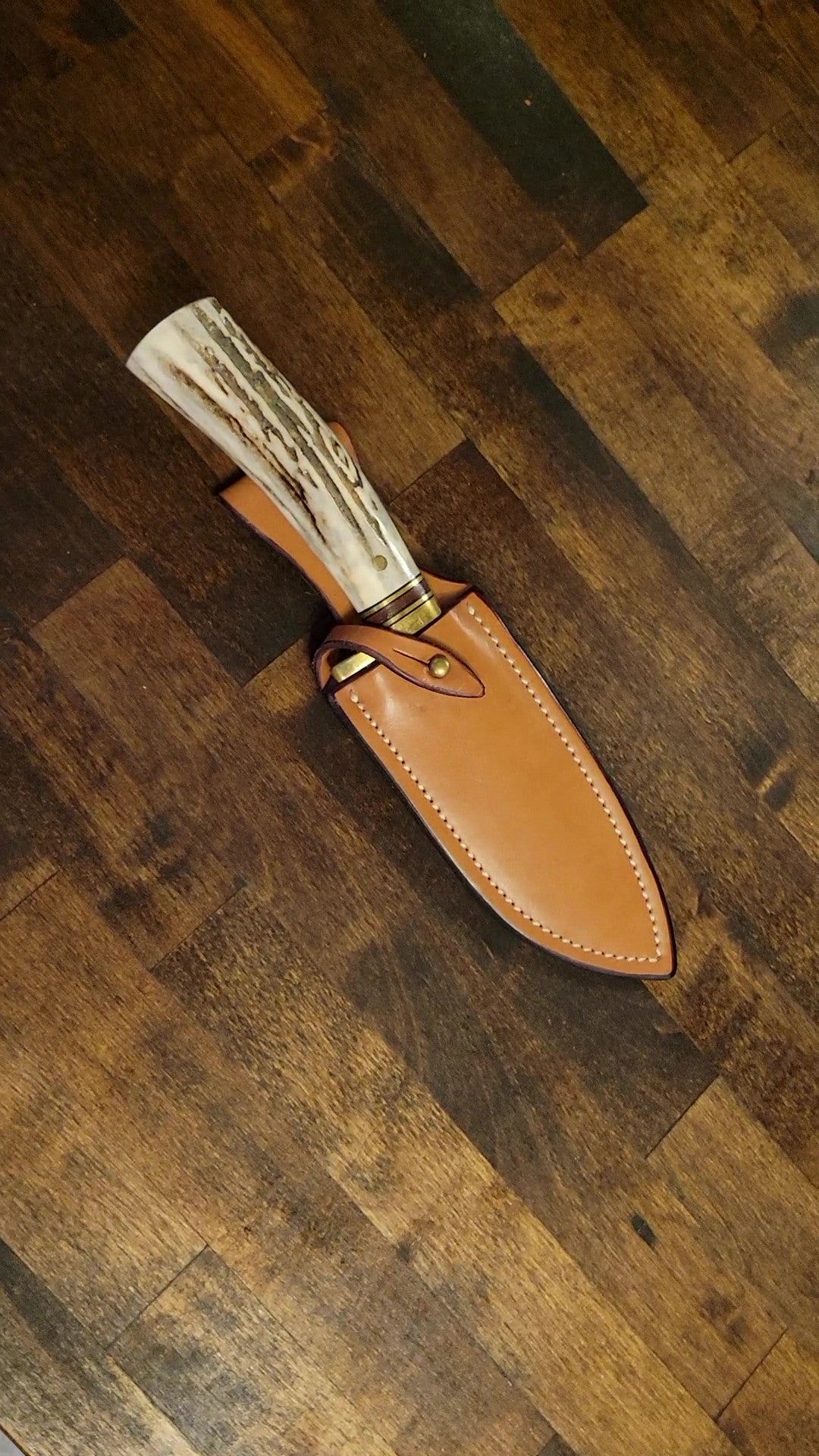 π¦ Colorado Cutlery Antler Handle Knife with Handmade Sheath by Slickbald β Wild Elegance Meets Western Craftsmanship