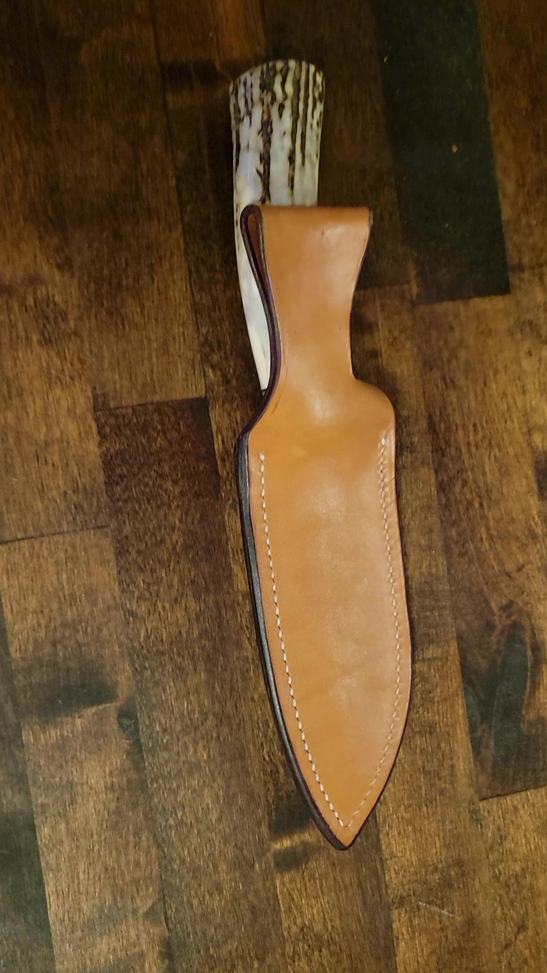 π¦ Colorado Cutlery Antler Handle Knife with Handmade Sheath by Slickbald β Wild Elegance Meets Western Craftsmanship