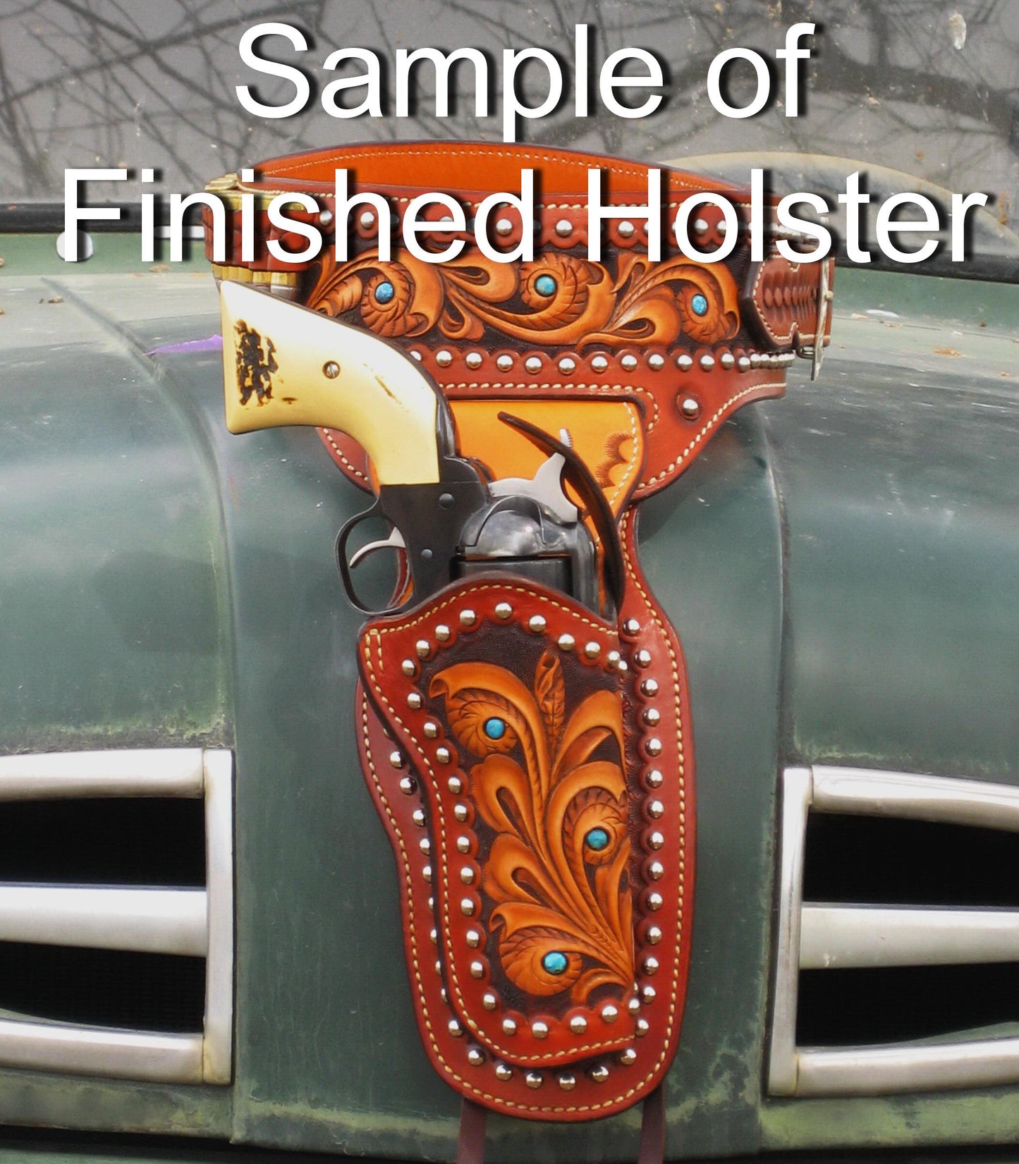 Holster Template Pattern Making Guide Leather Working Craft Template Design Pattern Precision Cut Leather Craft Project Supply Western Style