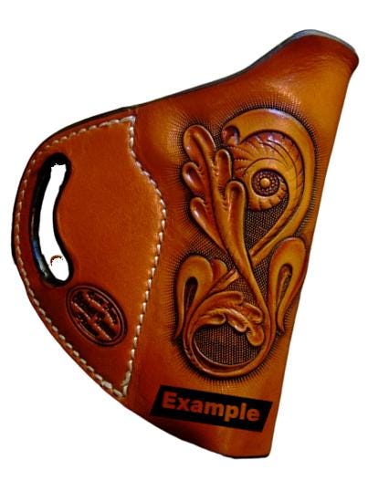 Holster Template Set Making Guide Leather Craft Custom Pattern Design Concealed Carry Kidney Carry Template Professional Quality Handgun DIY