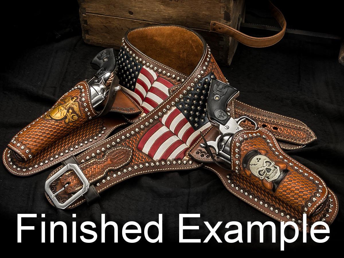 Double Buscadero Gun Belt Template Design Pattern Making Guide For Western Wear Accessory Making Tool Design Template Cutting Guide Cowboy