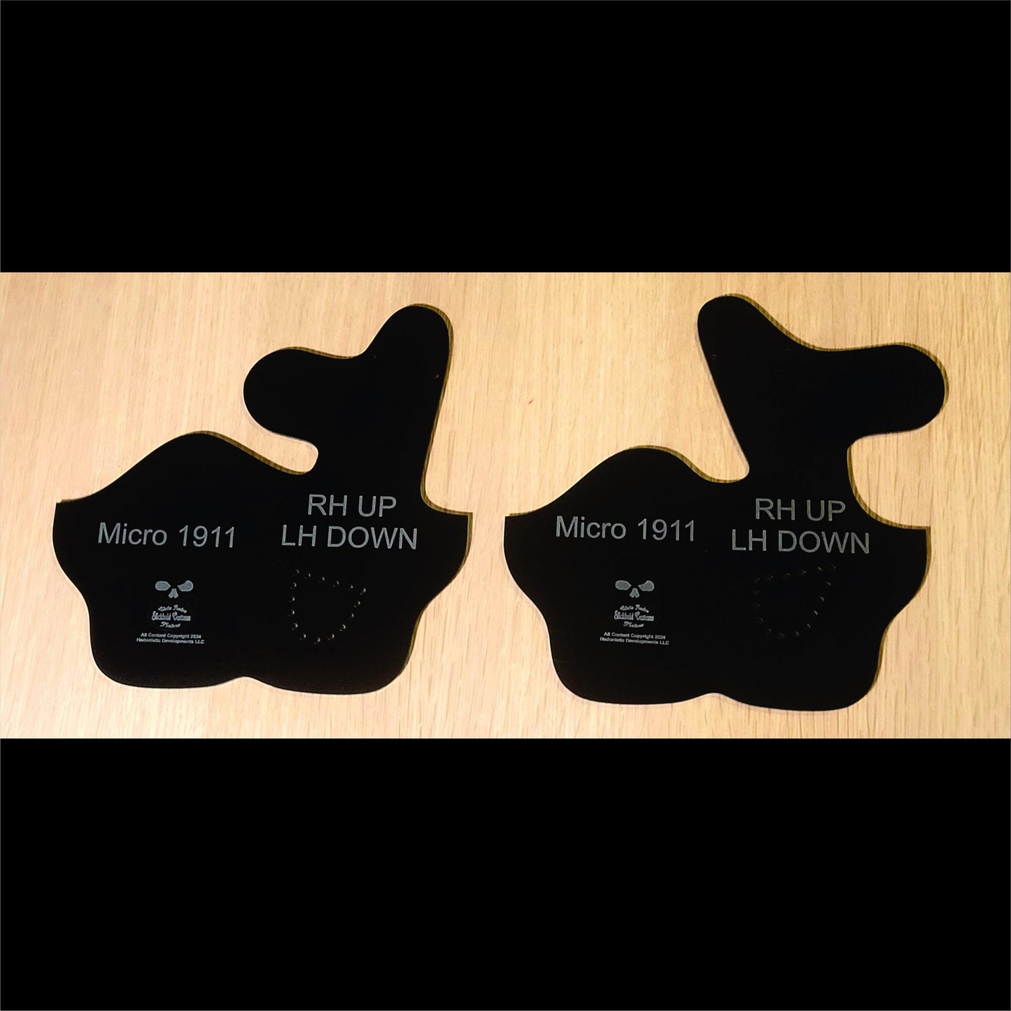 Holster Making Template Design Guide Leather Working Holster Pattern Cutting Tool Leather Craft Holster Making Custom Design Micro Pistol