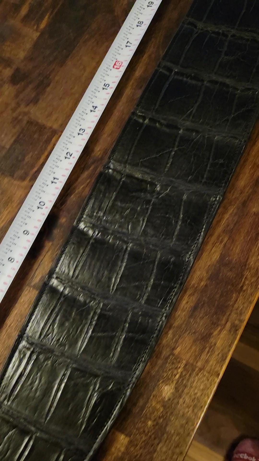 Luxury Black American Alligator Guitar Strap – Ethically Sourced, Master-Crafted Luxury for Musicians Premium Gift Reptile Made in America