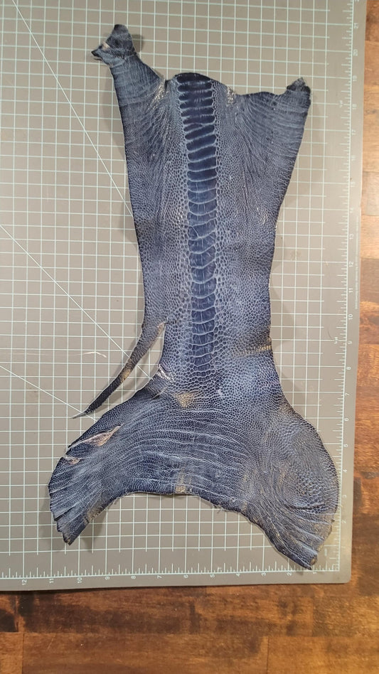 Exotic Ostrich Leg Leather – Fantasy Mermaid Tail Tanned Skins Cosplay Designer Crafting, Wallets, Watch Straps, Jewelry, Purses, Billfolds
