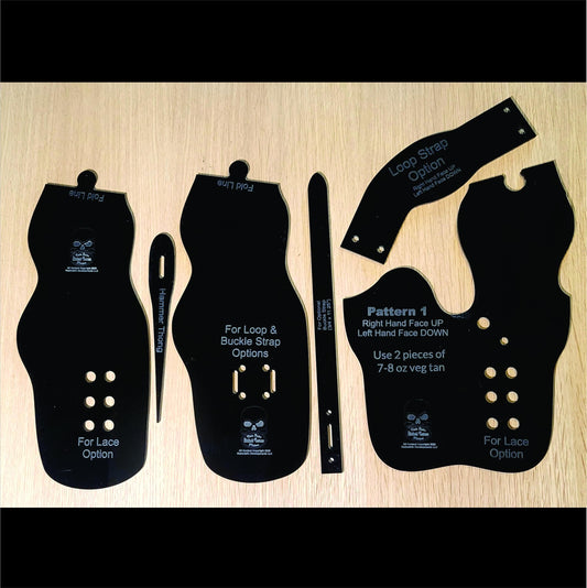 Leather Holster Template Design Pattern Making Guide Professional Workshop Cutting Tool Leather Craft Project Supplies for Professional Use