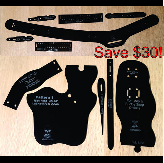Leather Holster Template Making Guide Pattern Kit Design Tool Leather Craft Holster Pattern Revolver Holster Making Stencil Cowboy Action