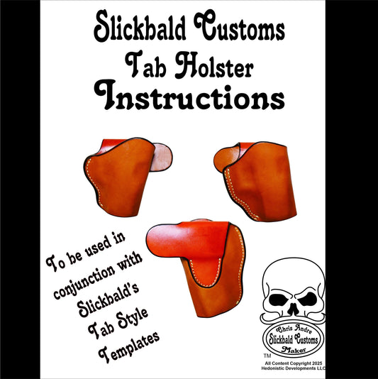 DIY Holster Guide Pistol Holder Instruction Manual Leather Working Handgun Holster Making PDF Step Tutorial Firearm Holster Pattern Design