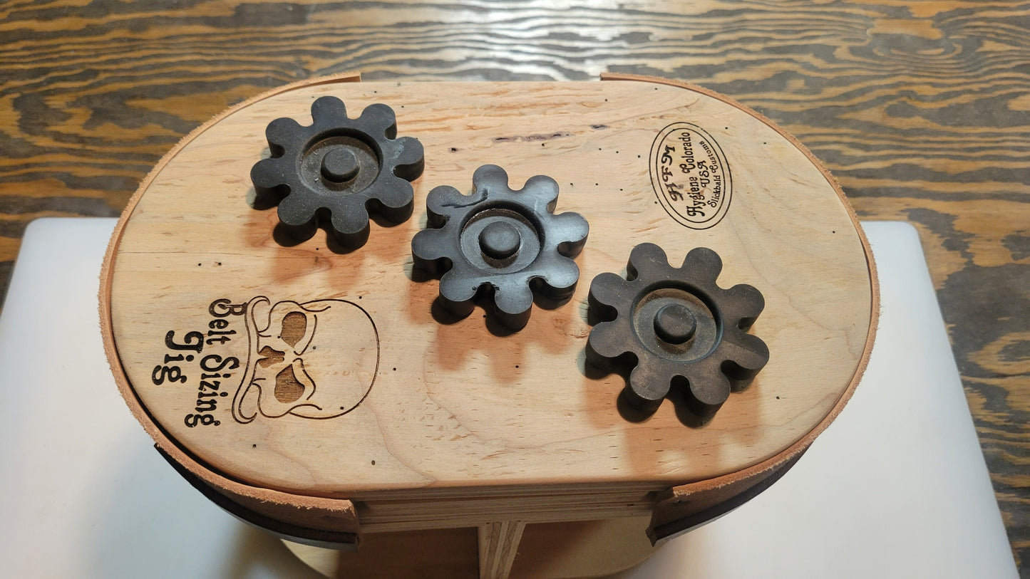 Belt Sizing Jig for Leather Belts Waist Form