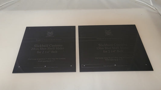 Cowboy Action Shooting Shotgun Slider Acrylic Template