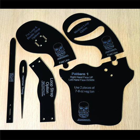 Mexican Loop Pattern Cutting Template Design Tool For Professional Holster Making Western Cross Draw Holster Theater Costume Reenactment