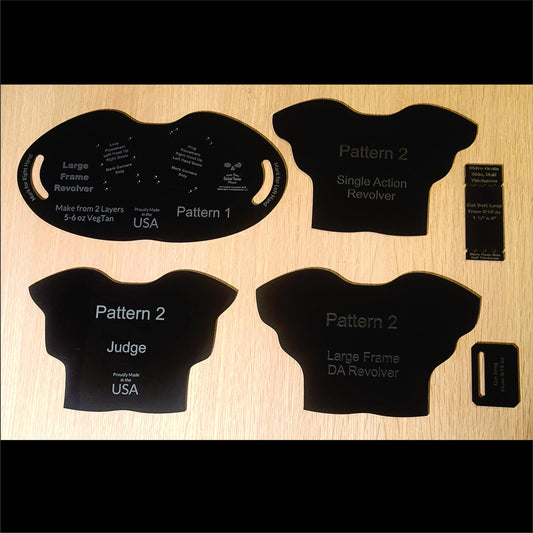 Revolver Holster Pattern Making Template Design Professional Leather Working Holster Design Concealed Carry Kidney Holster Making Guide