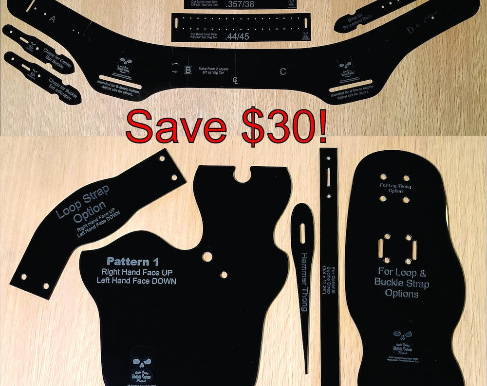 Full Hollywood Gun Belt and Holster Template Set