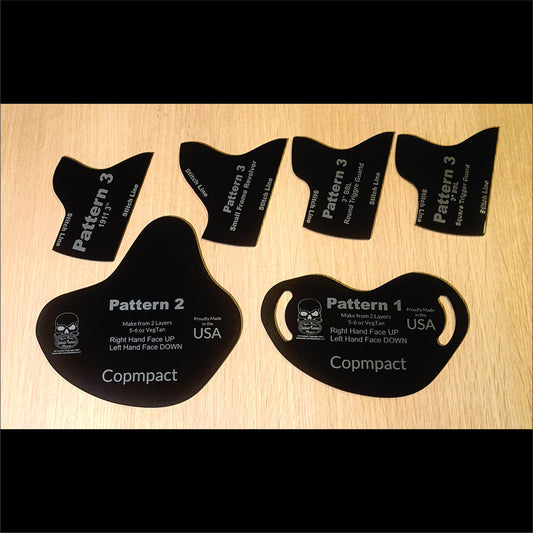 2-Slot / Pancake Holster Template Set -  Compact