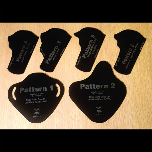 2-Slot / Pancake Holster Template Set -  Large Revolver