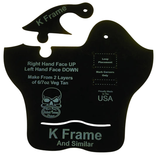 K-Frame and Similar Revolvers Thumb Break Acrylic Holster Template Design Pattern Making Guide Leather Working Holster