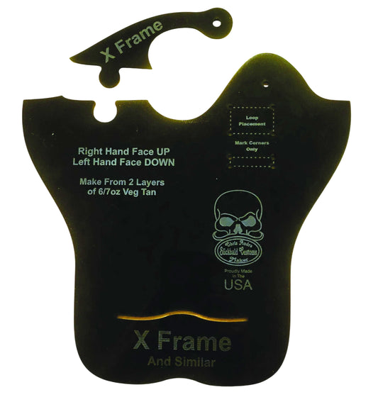 X-Frame and Similar Revolvers Thumb Break Acrylic Holster Template Design Pattern Making Guide Leather Working Holster