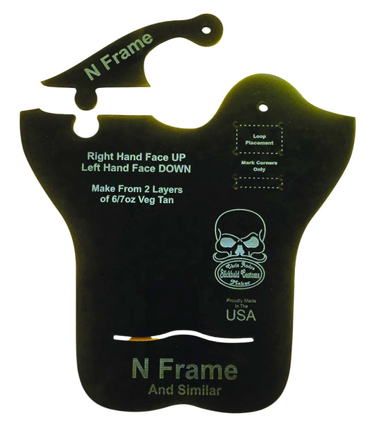 N-Frame and Similar Revolvers Thumb Break Acrylic Holster Template Design Pattern Making Guide Leather Working Holster