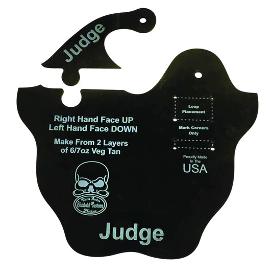 Judge Revolver Thumb Break Acrylic Holster Template Design Pattern Making Guide Leather Working Holster