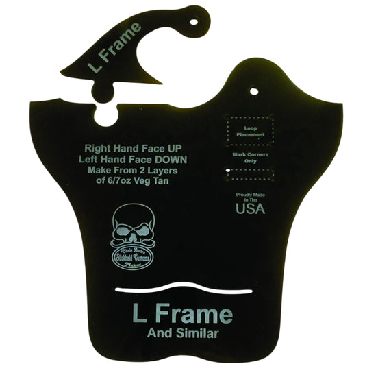 L-Frame and Similar Revolvers Thumb Break Acrylic Holster Template Design Pattern Making Guide Leather Working Holster